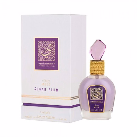 Perfume Lattafa Musk Sugar Plum Eau de Parfum Unissex 100ml