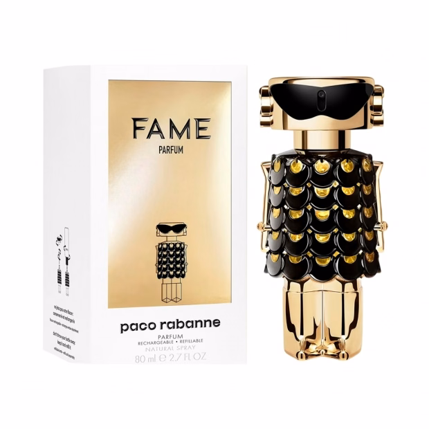 Perfume Rabanne Fame Parfum Feminino Recarregável 80ml