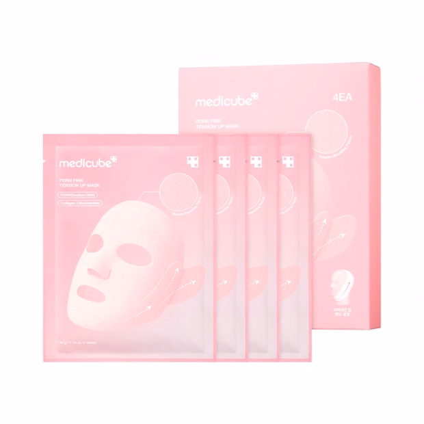 Set de Máscaras Faciais Medicube PDRN Pink Tension Up Mask 4EA 4 P...