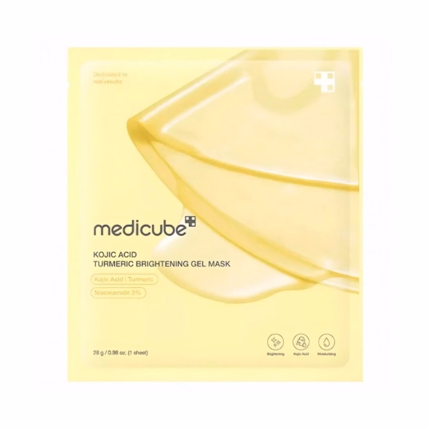 Set Máscaras Faciais em Gel Medicube Kojic Acid Turmeric Brightenin...