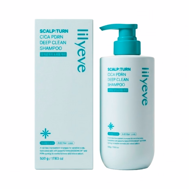 Shampoo Lilyeve ScalpTurn CICA PDRN Deep Clean 500g