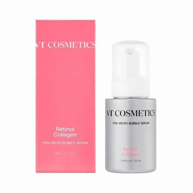 Sérum Facial VT Cosmetics Retinol Collagen Pink Micro Bubble 70ml