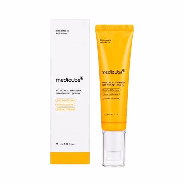 Sérum Gel para Contorno de Olhos Medicube Kojic Acid Turmeric Vita ...