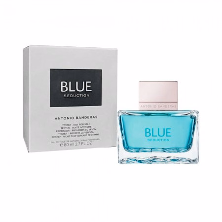 Perfume Antonio Banderas Blue Seduction Eau de Toilette Feminino Tester 80ml