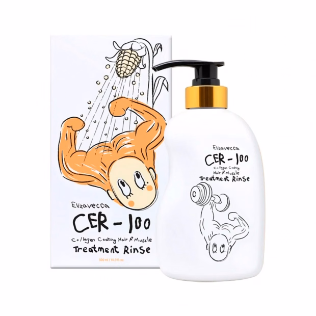 Tratamento Condicionador Elizavecca CER-100 Collagen Coating Hair Muscle Treatment Rinse 500ml